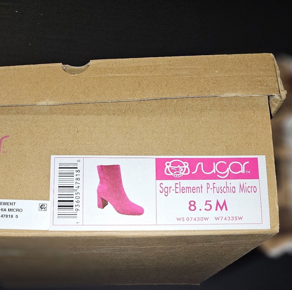 Sugar Women's Pink Ankle Boots